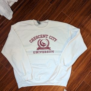 Crescent City printed Sweater